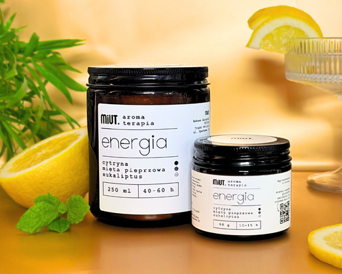 Energia - duża świeca do aromaterapii