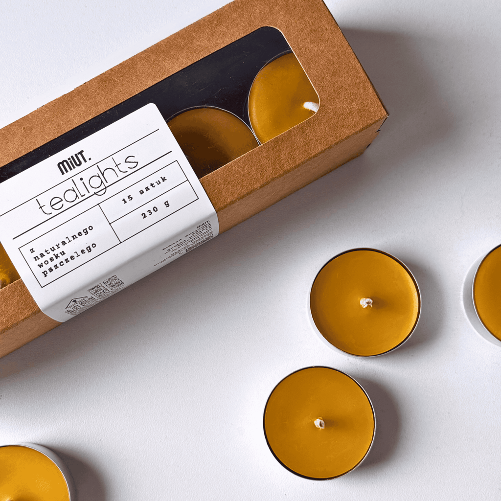 Tealights z wosku pszczelego
