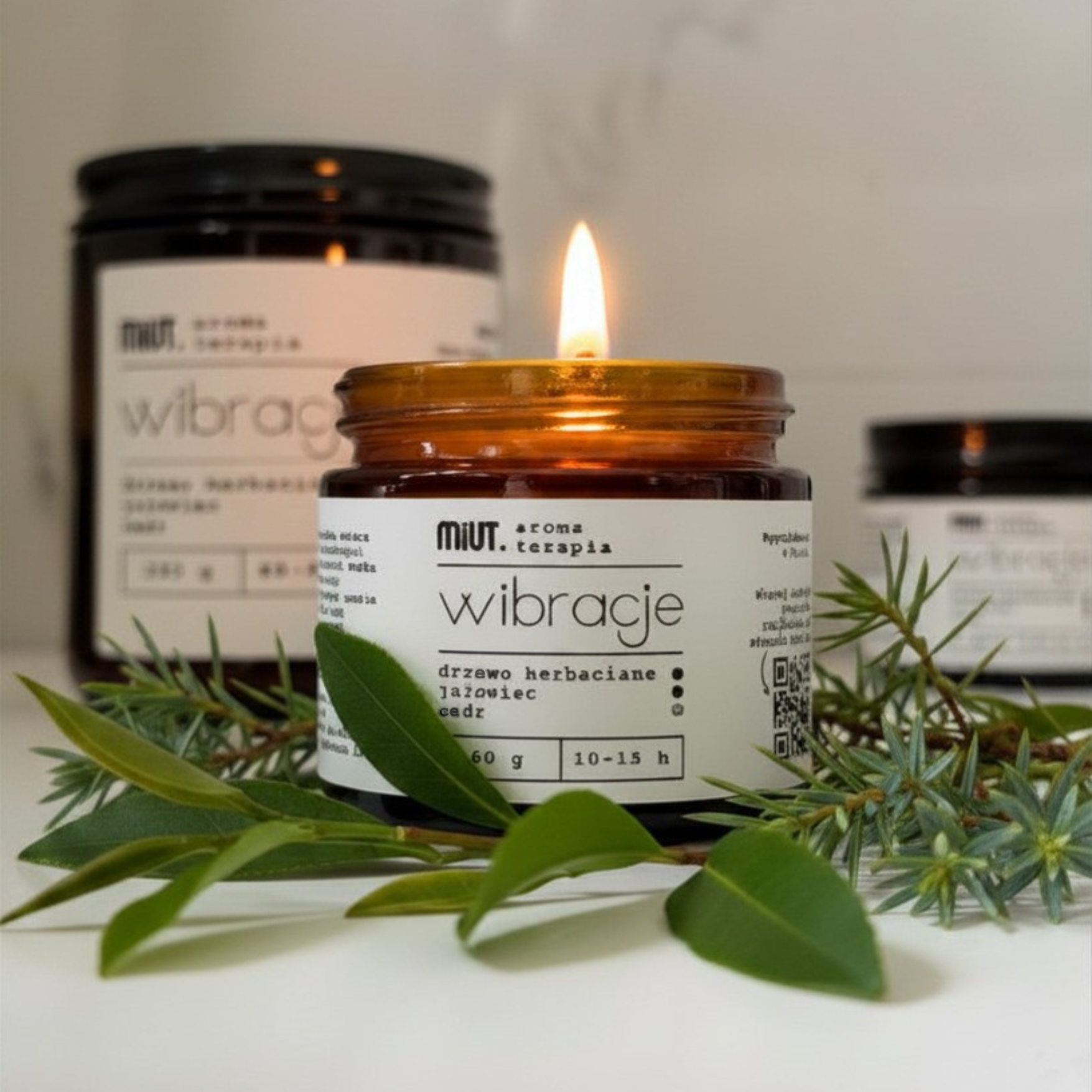 Mała świeca do aromaterapii WIBRACJE